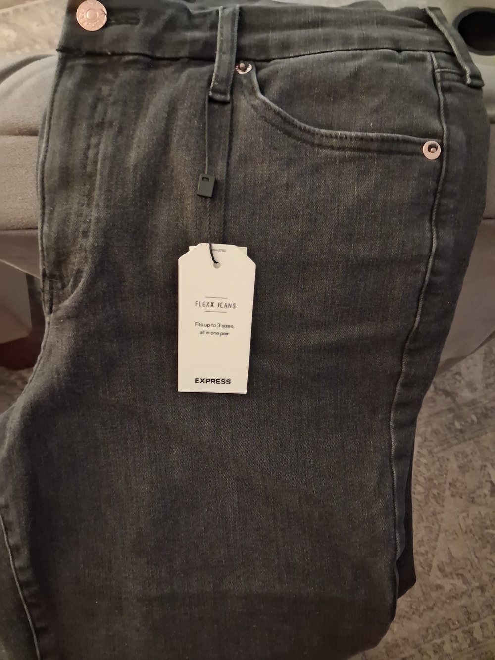 Express Women’s Black Flexx Jeans Size LRG( Fits Up To 3x Bigger) NWT